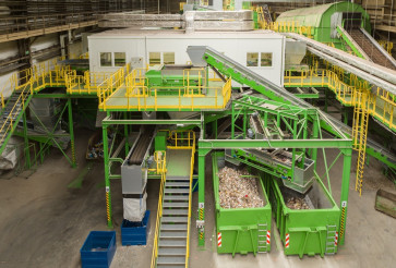 Sorting line for mixed municipal waste Ostrava