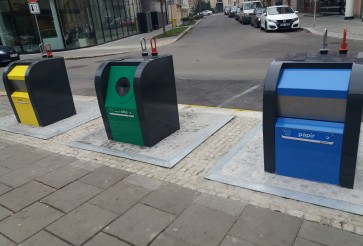 Underground containers in Olomouc