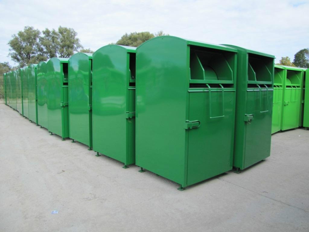 Containers for used clothing Elkoplast