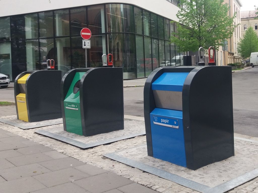 Galvanised Recycling Bag Storage Container,paper,rubbish glass outdoor  indoor.