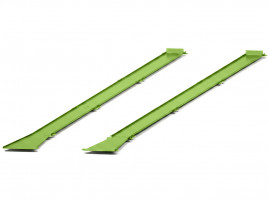 Guide rails under roll-off containers - 1